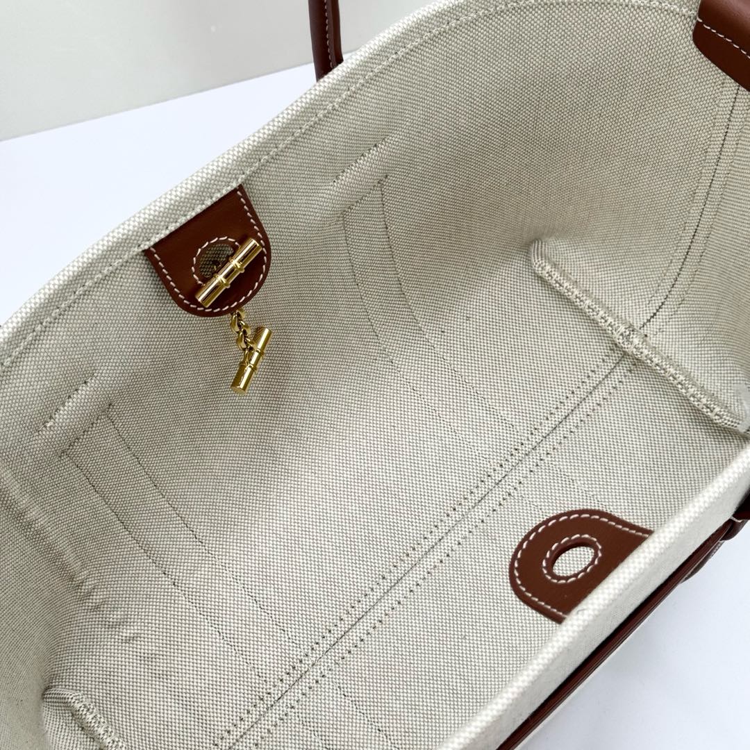 Loro Piana Ghiera Shoer Small Shopping Bag FAO7473