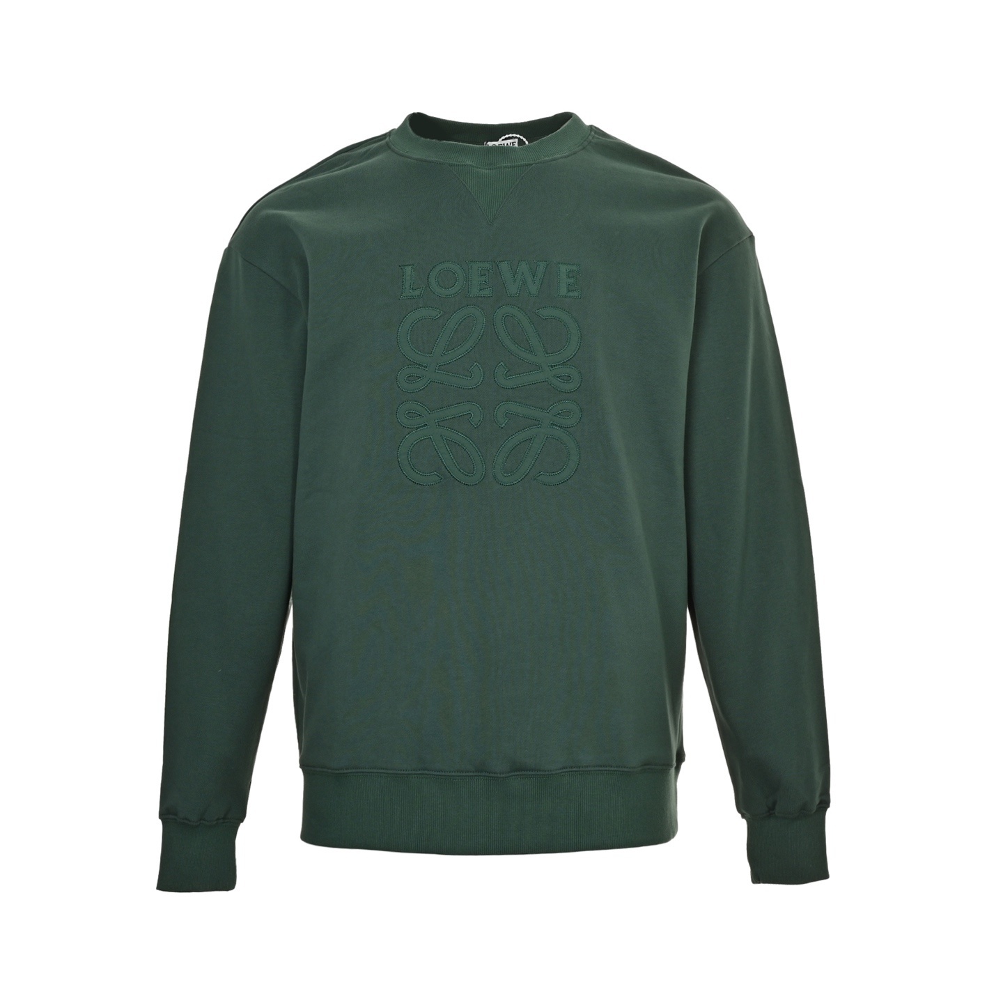 Loewe 25Fw embroidered logo crewneck sweatshirt