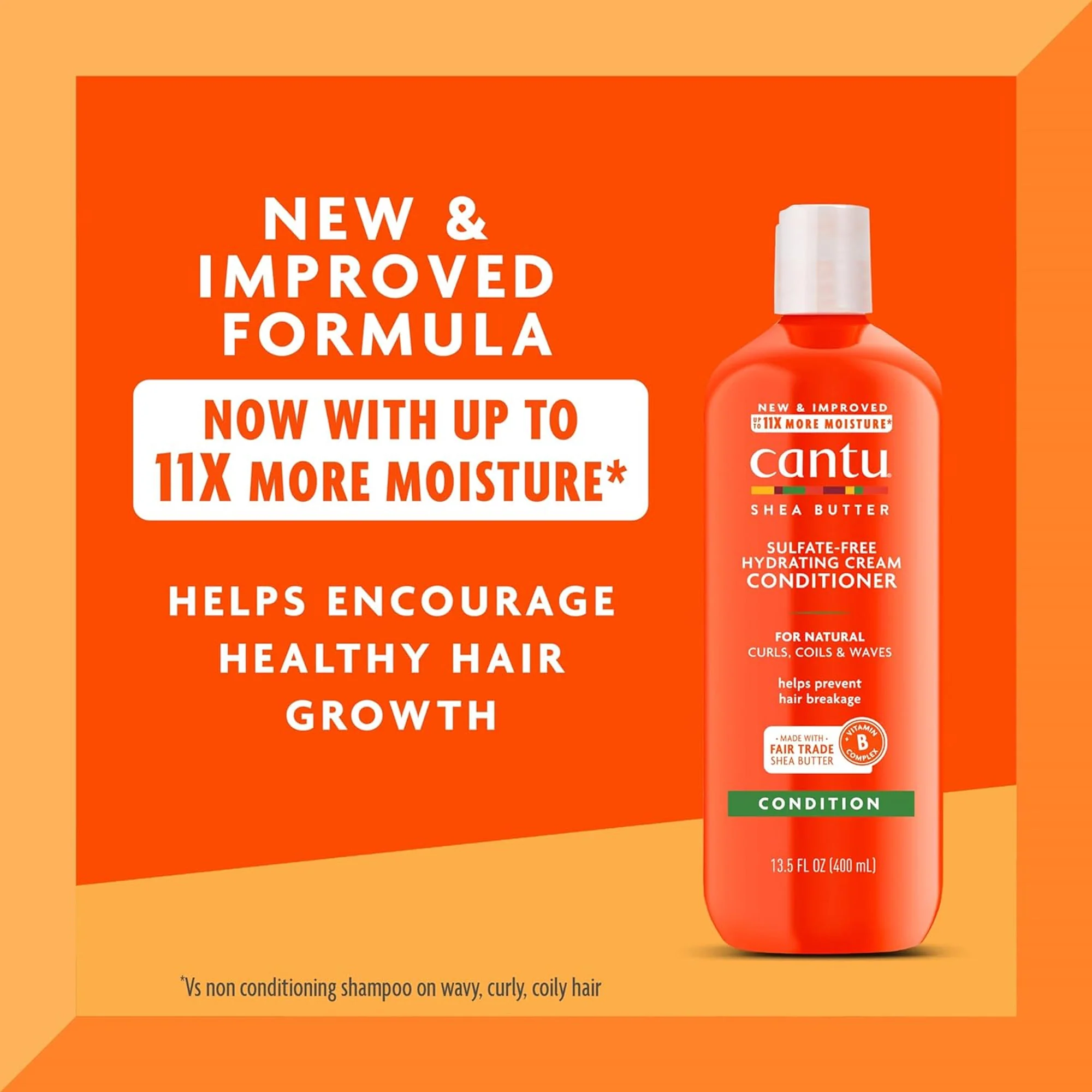 Cantu Hydrating Cream Conditioner with Shea Butter for Natural Hair, 13.5 Ounces
