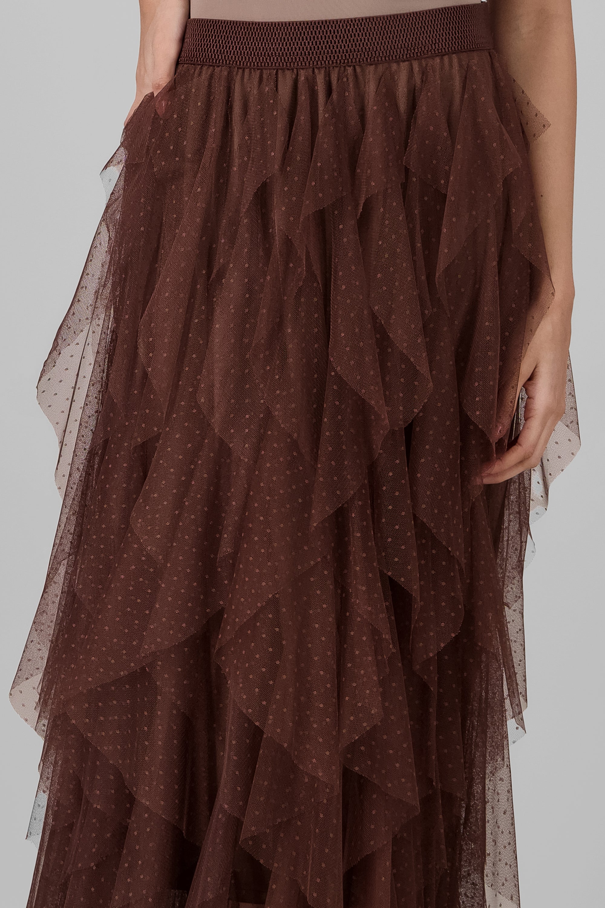 Maxi Skirt with Ruffles