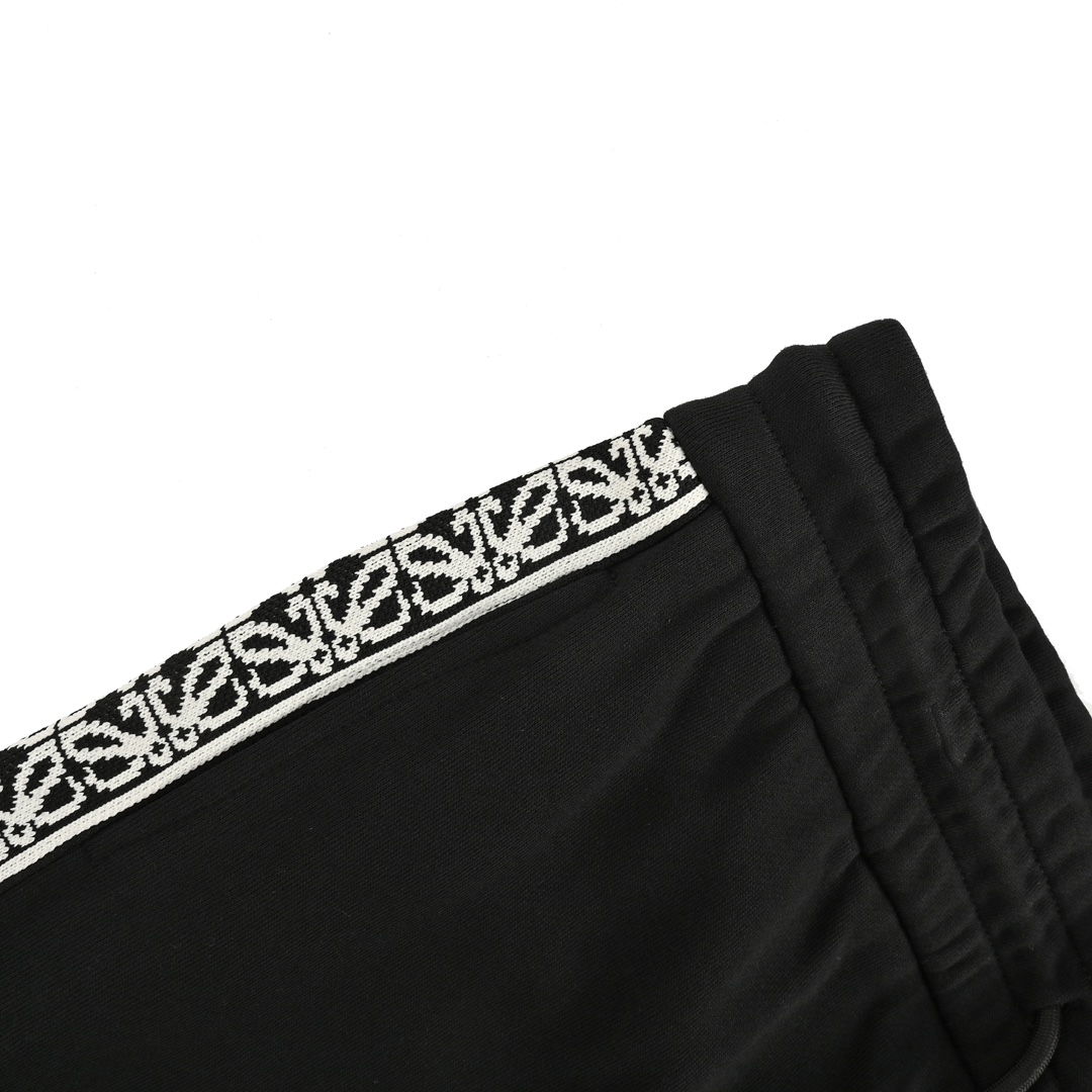Loewe 24Fw colorblock webbing logo embroidered trousers