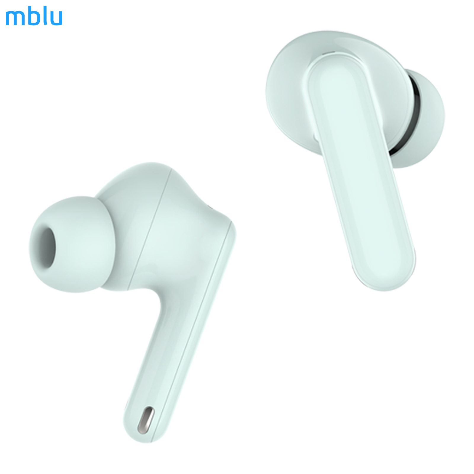 Mblu Blus2 BT Noise Cancelling Headphones , Wireless In-Ear ,Gaming Sports ,Active Noise Cancelling, Long Battery Life