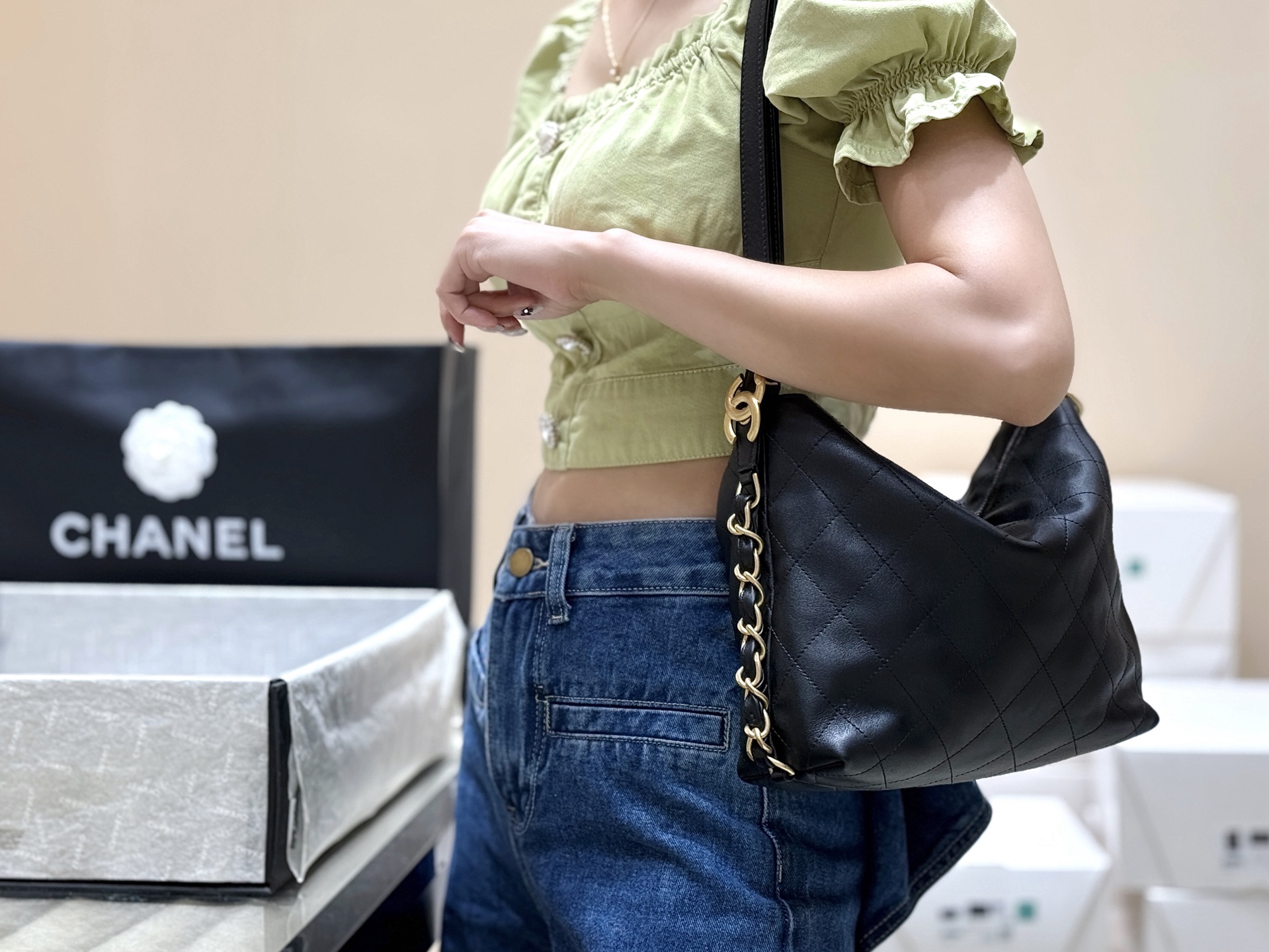 Chanel 25S Spring/Summer Collection Hobo Dual-Purpose Bag AS5509 00128