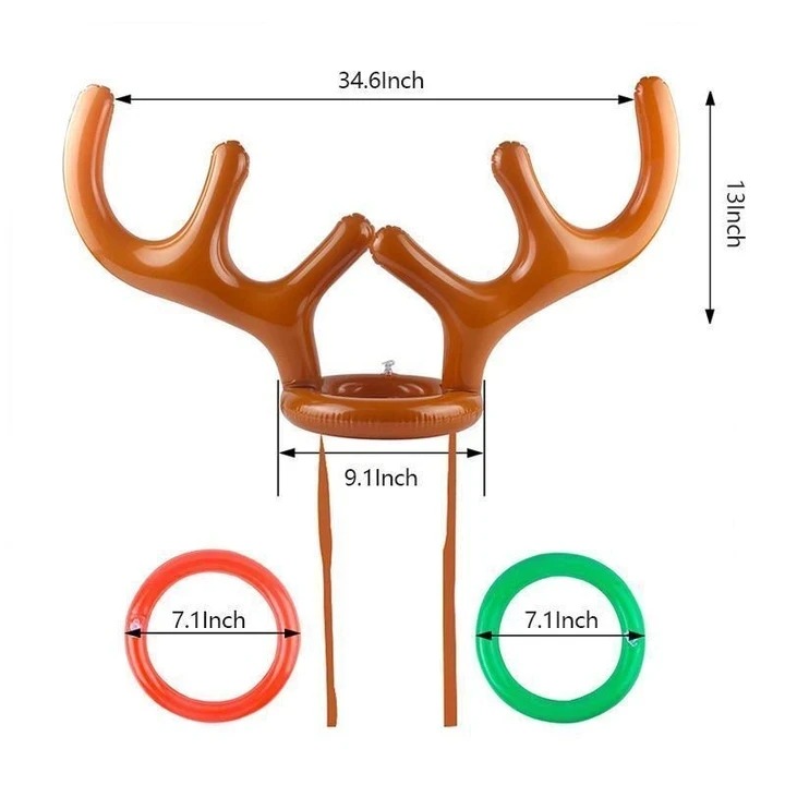 🎄Early Christmas Hot Sale 48% OFF- Reindeer Antler Ring Toss Game