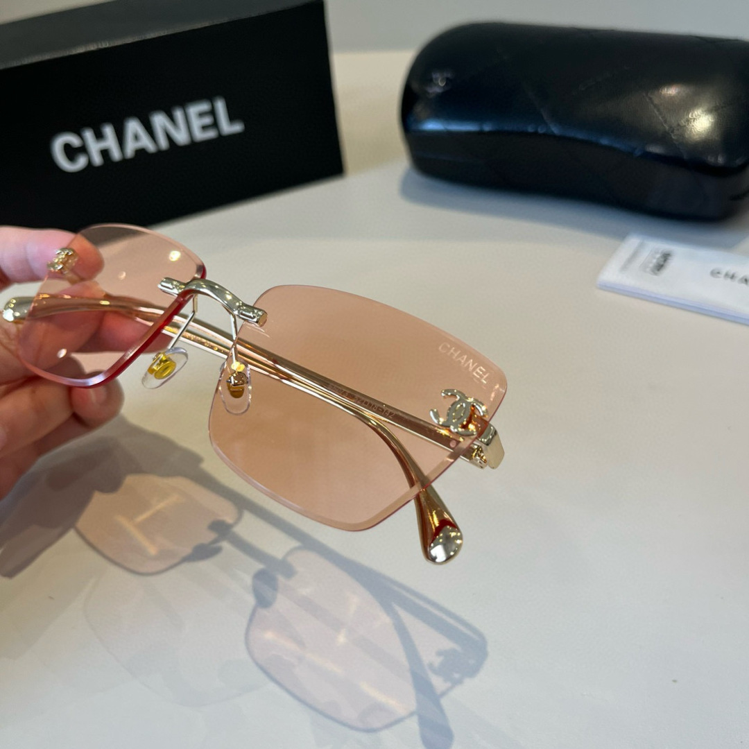 Chanel rimless sunglasses