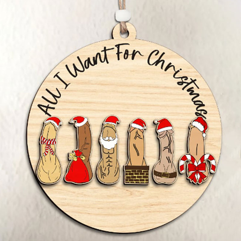All I Want For Christmas Vibes Christmas Ornament