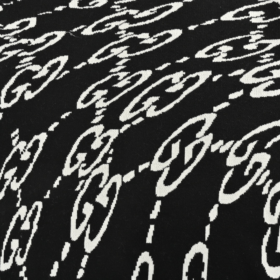 Gucci 24Fw twisted all-over Double G jacquard sweater