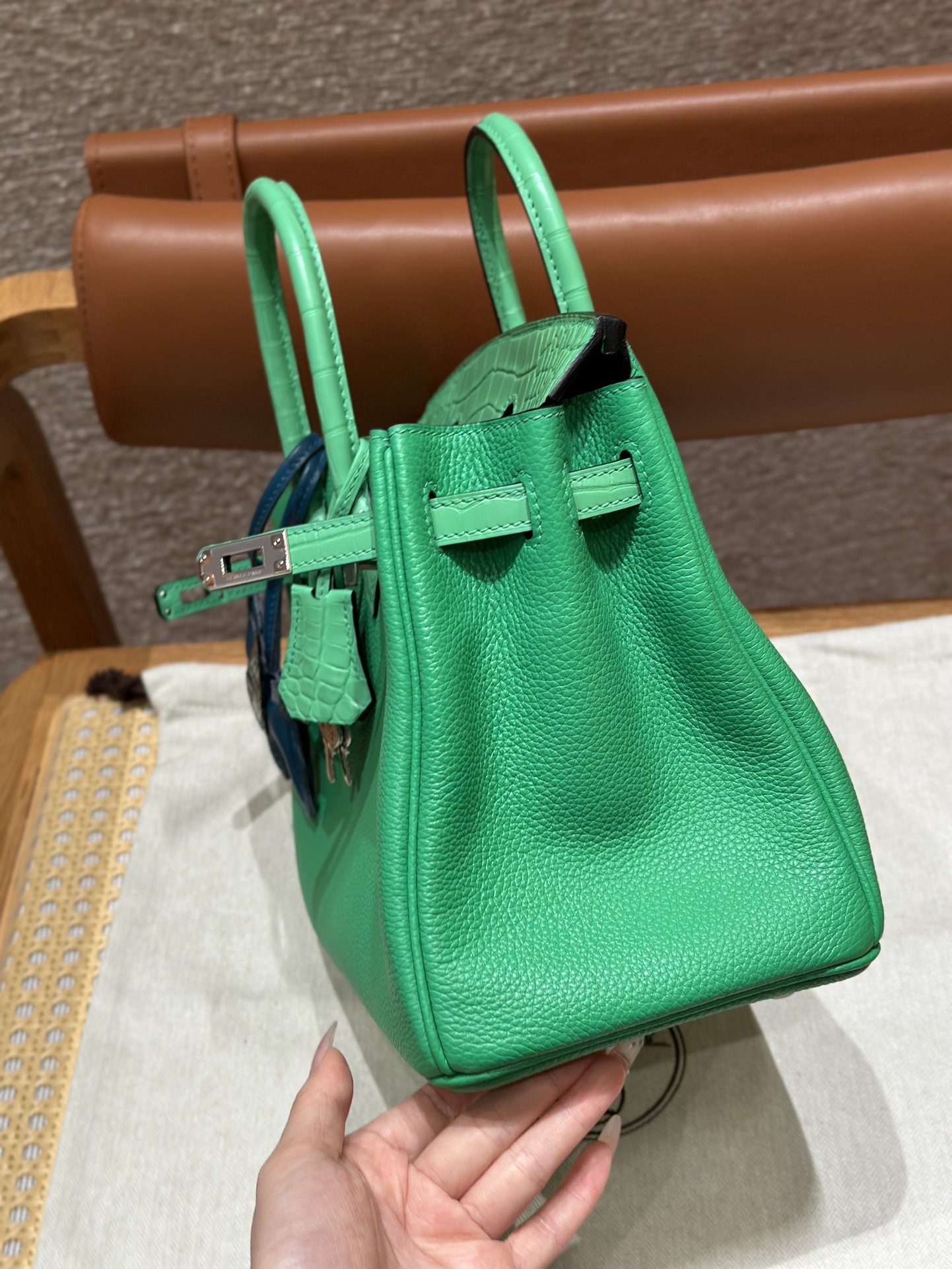 Hermes Birkin Touch 0TVert comics (Handmade to order)