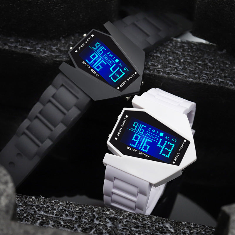 Creative Luminous Airplane Shape LED Watch