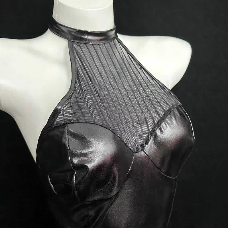 Sexy See-through Lace-up Lingerie Dress