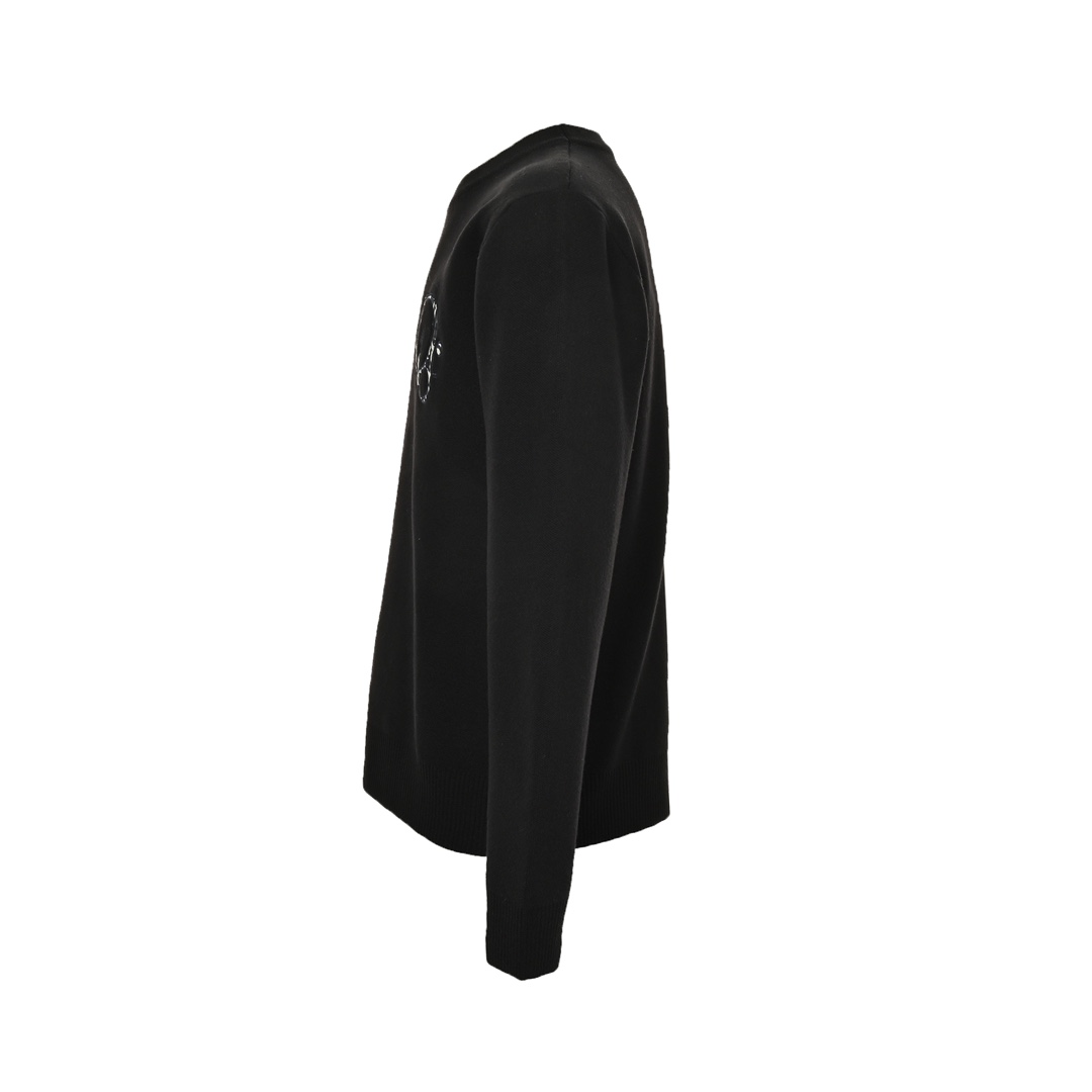 Dior 24Fw monogram embroidered knitted pullover sweater