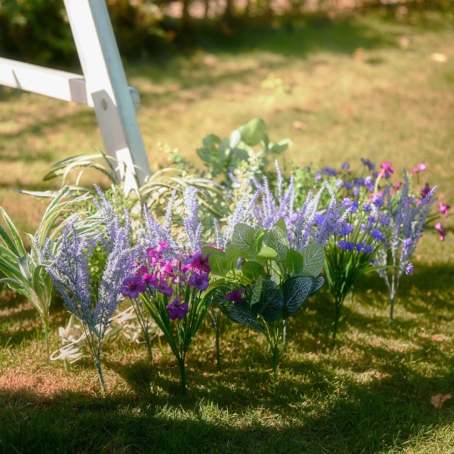 🔥ON SALE🔥Fake Plants UV Resistant Artificial Flowers Greenery Shrubs