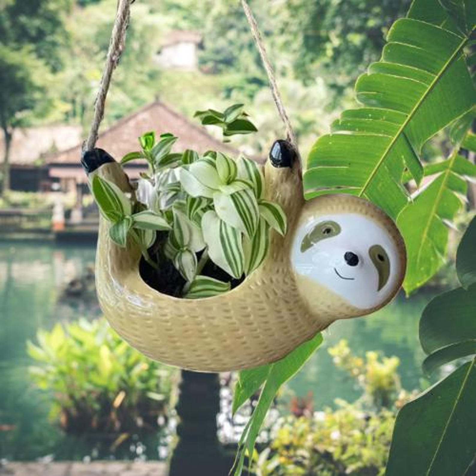 Christmas Limited Release🔥Cute Sloth Potted Planter, Handmade Ceramic Painted Pots