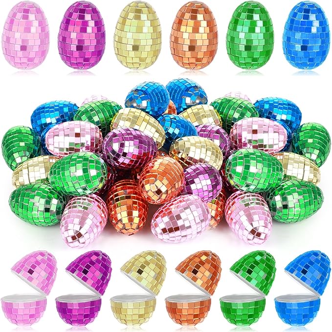 🎁💖Early Easter Sale- 50%OFF🎁🥚Mirrored Disco Easter Eggs,Fillable Easter Eggs-4PCS /Packages