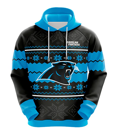 CAROLINA PANTHERS 3D HOODIE XMAS01