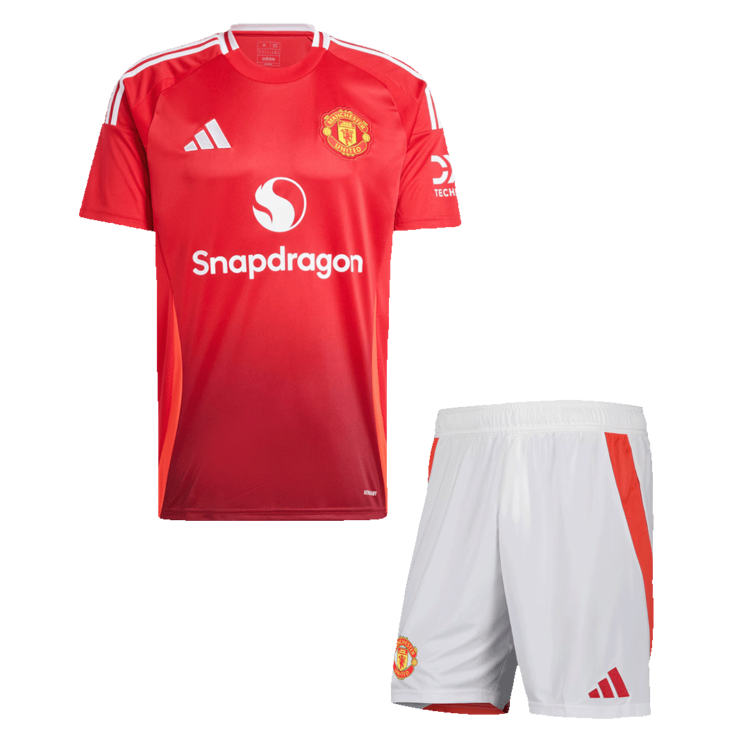 Manchester United men's football shirt set (shirt+shorts) 2024/25