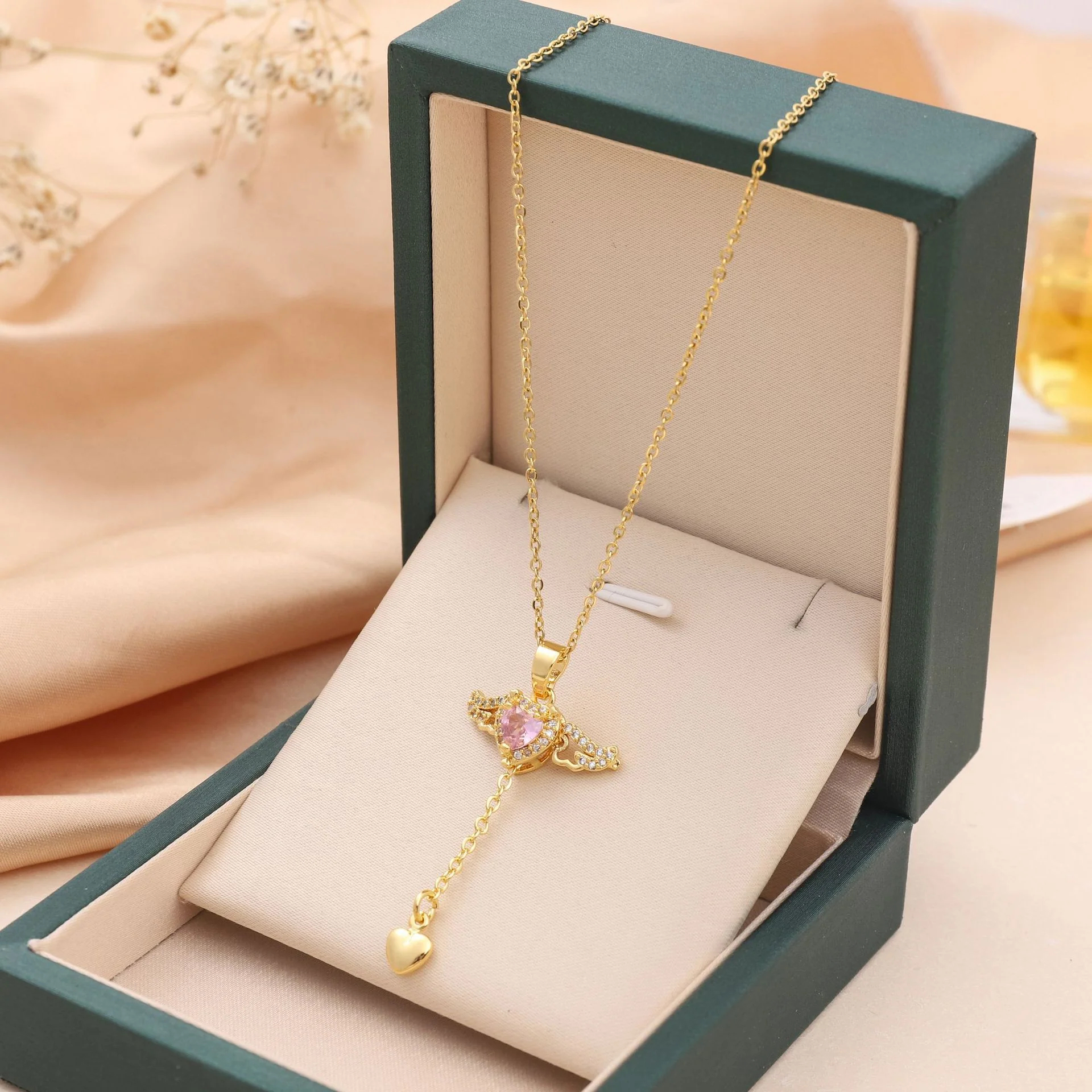 🔥Last Day 50% OFF🔥Cupid Heart Angel Wings Chain📦BUY 2 GET 10% OFF & FREE SHIPPING NOW