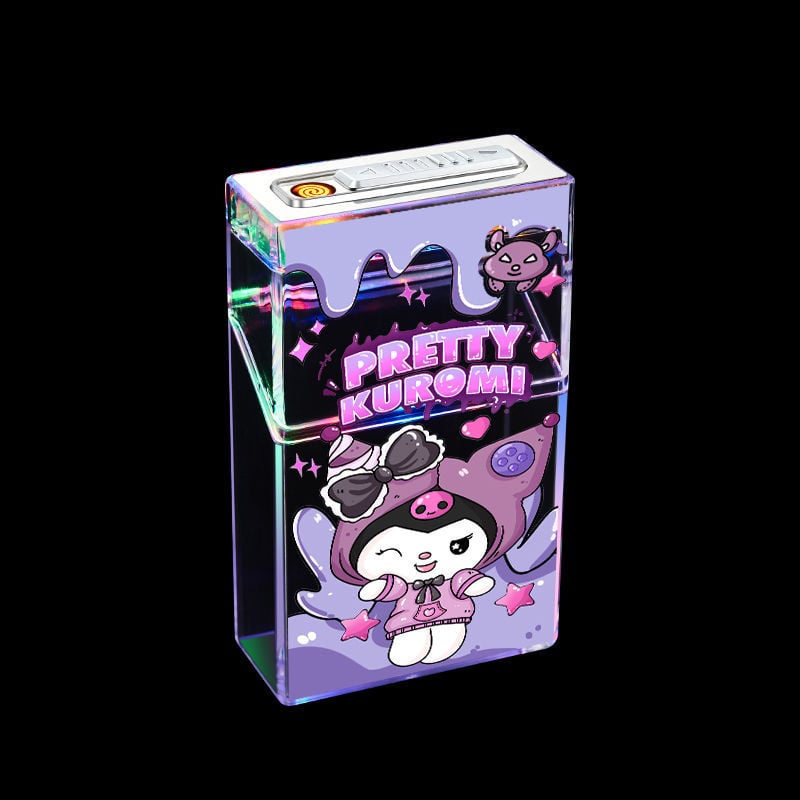 Cute cartoon lighter case with igniter device 20Pcs Ordinary Lighter Case with flashing