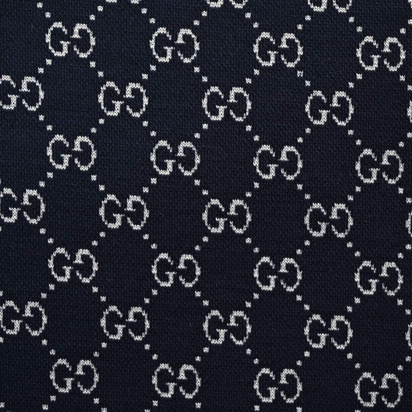 Gucci 25ss full print jacquard Polo short sleeve