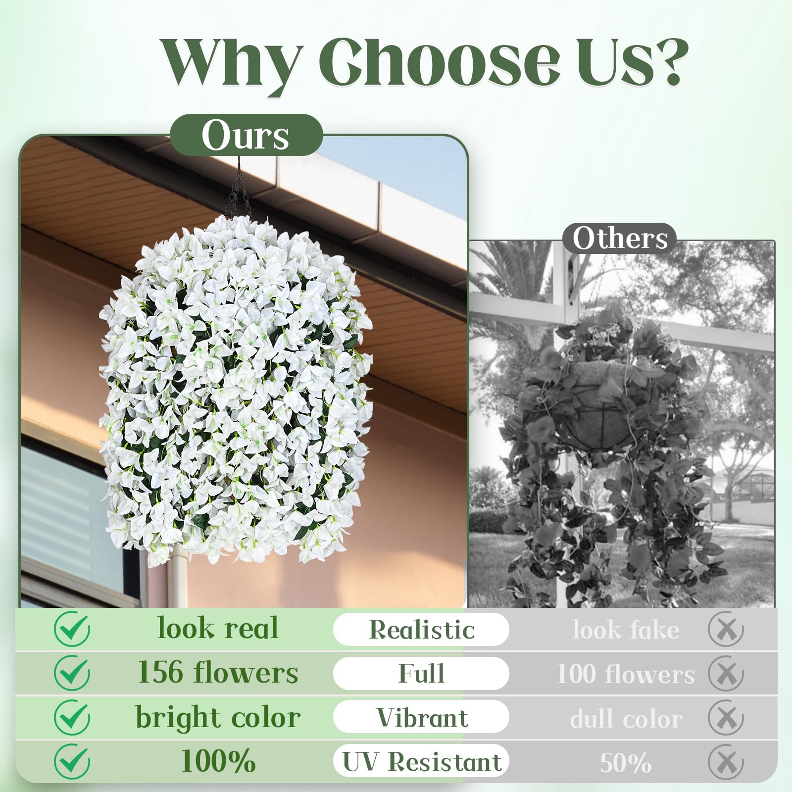 🔥ON SALE - 45% OFF🔥Realistic Faux Silk Bougainvillea Flowers, - UV resistant, Waterproof, Windproof