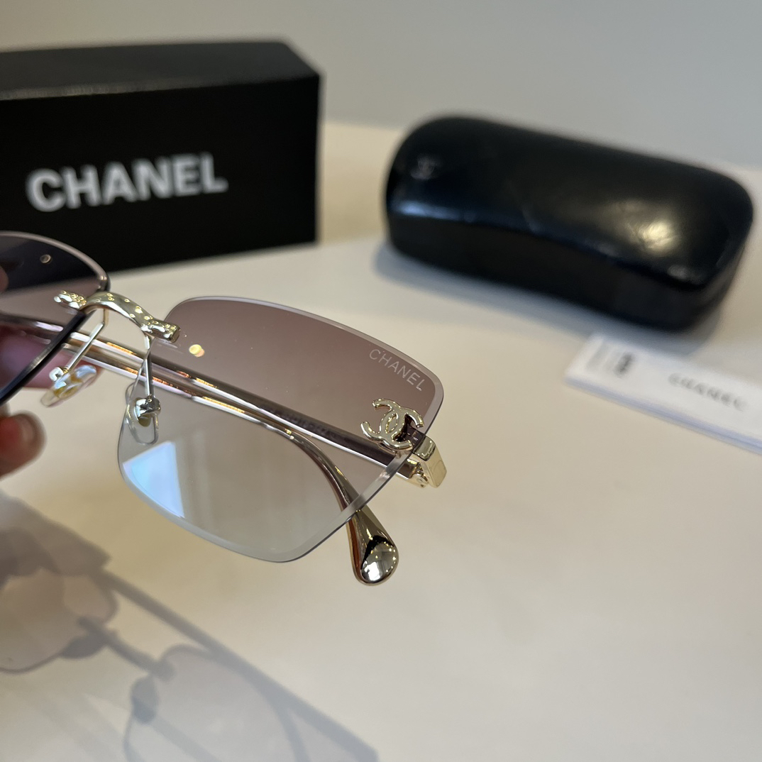 Chanel rimless sunglasses