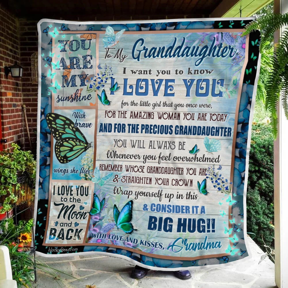 My Granddaughter, Always Be My Little Girl Sofa Throw Blanket