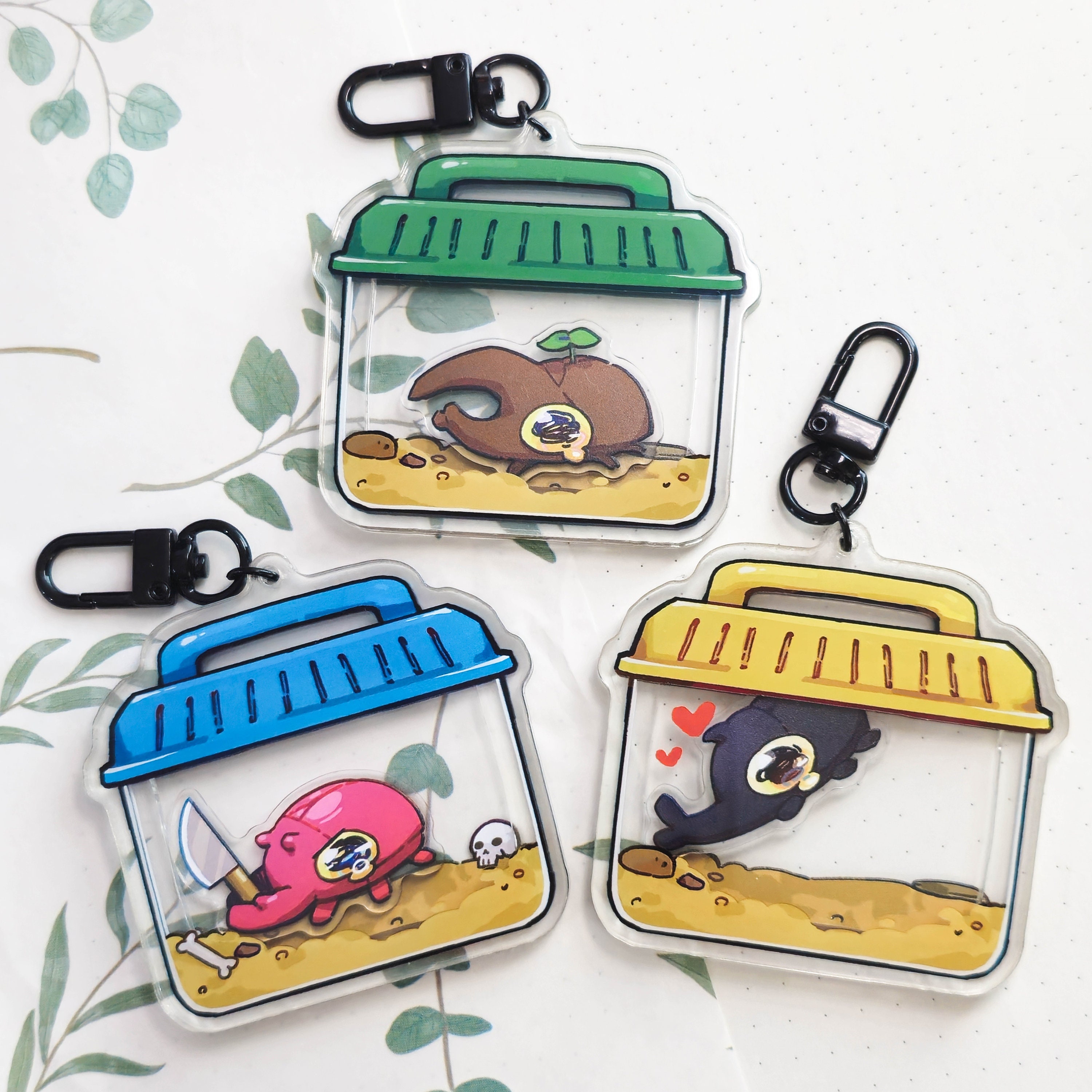 🎨🪲Terrarium and Doodle Bug Shaker Charms