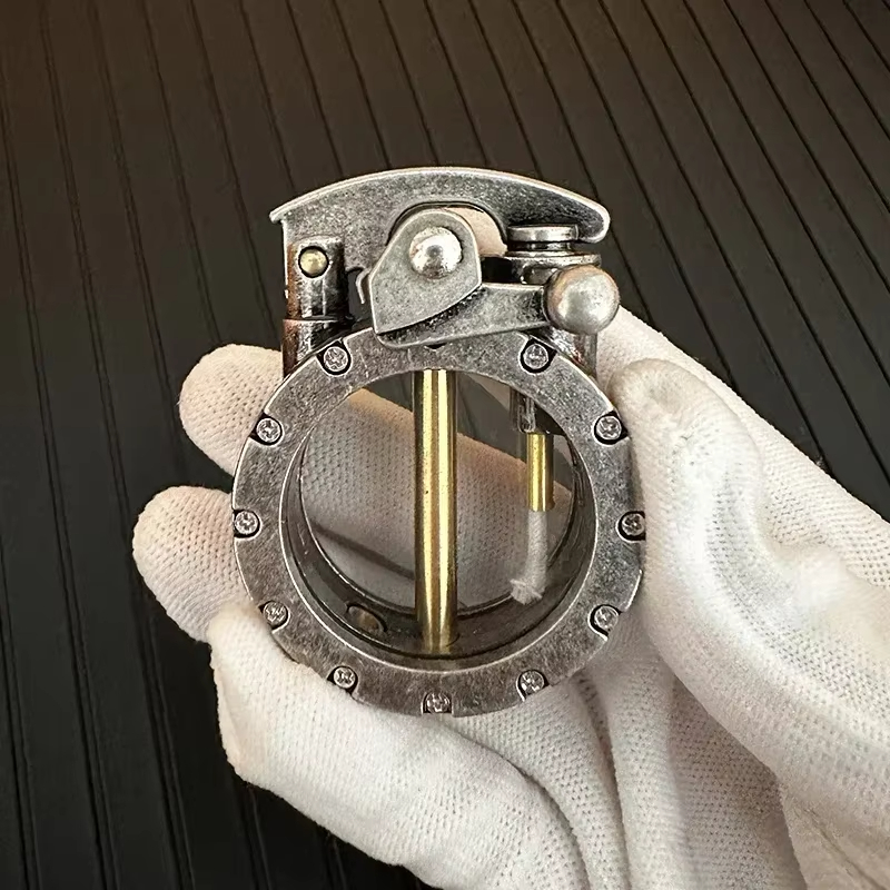 🔥Last Day Sale - 45% OFF🔥Vintage Steampunk Kerosene Lighter with Transparent Fuel Tank