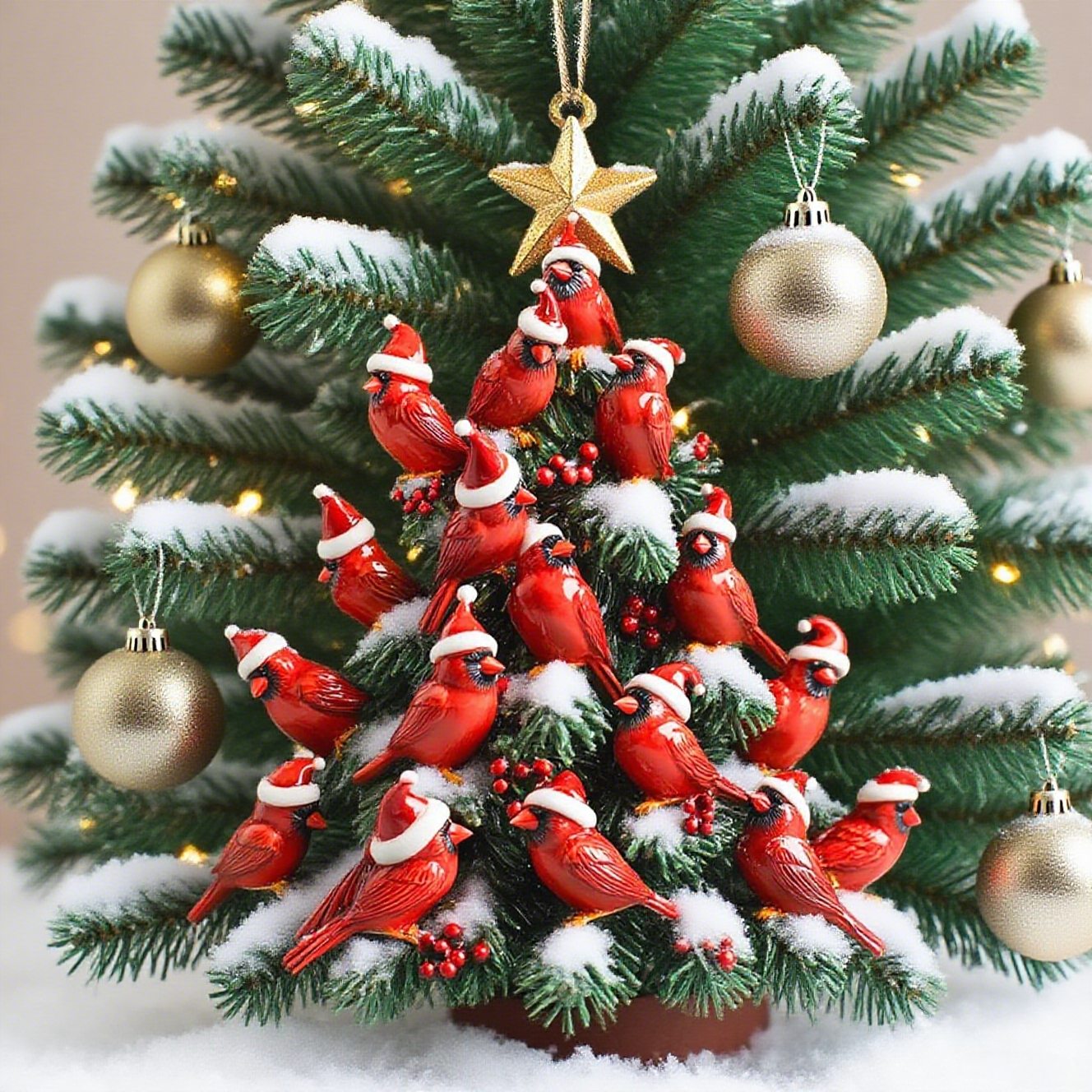 🔥LAST DAY 50% OFF🔥Cardinal Christmas Tree Ornament
