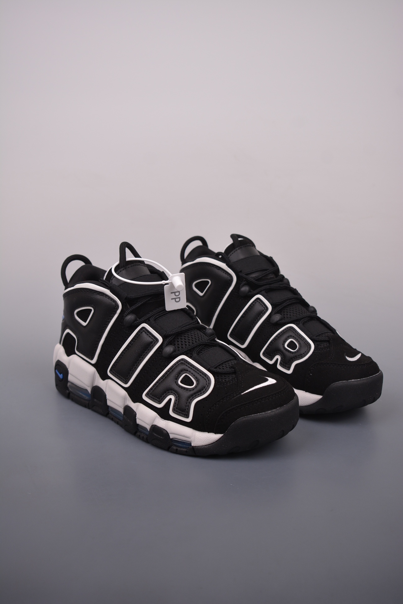 Nike Air More Uptempo Black White Blue FB8883-001