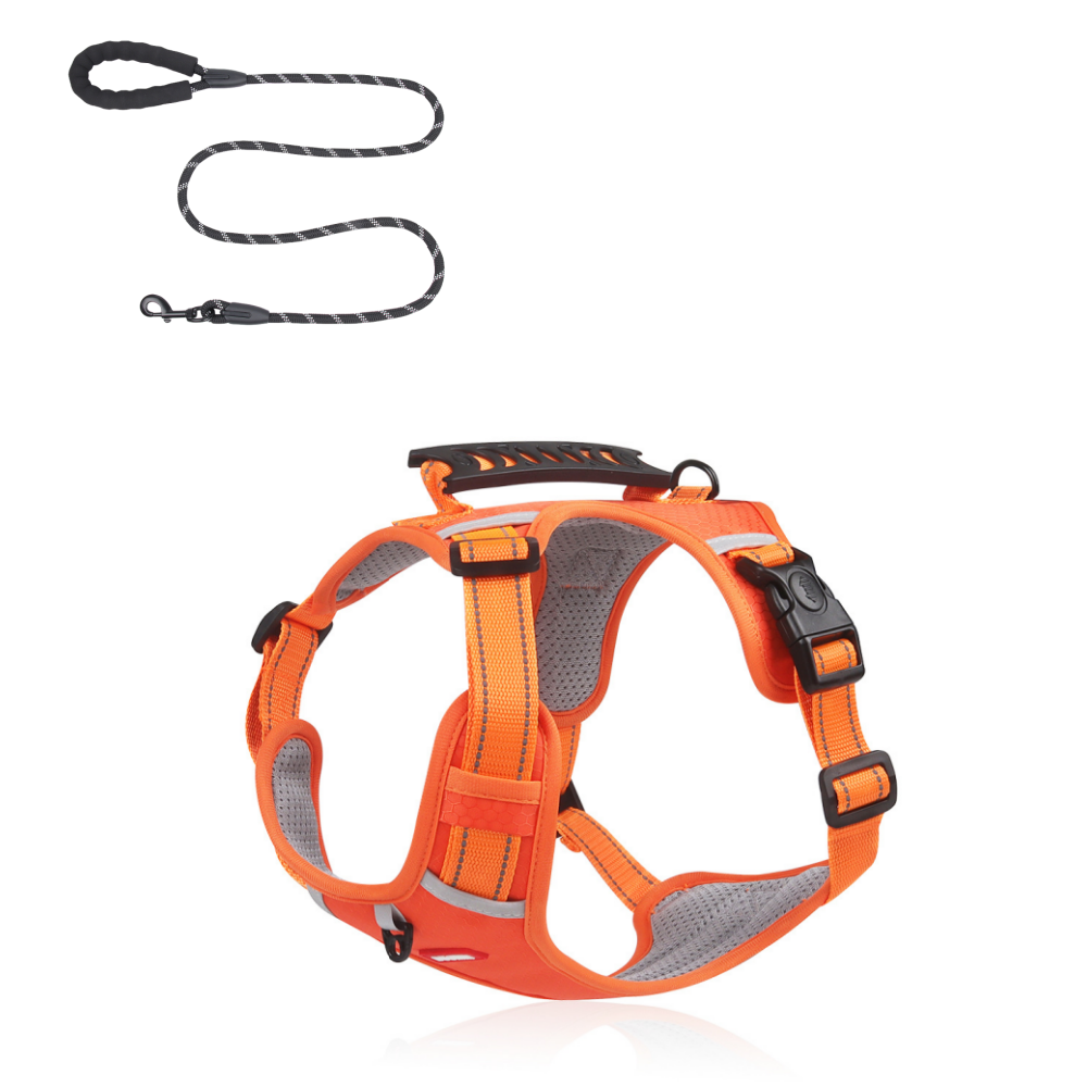 🔥Last Day 50% OFF🔥Pet Reflective Chest Harness - Explosion-Proof Chest No-Pull Punch Harness with Handle