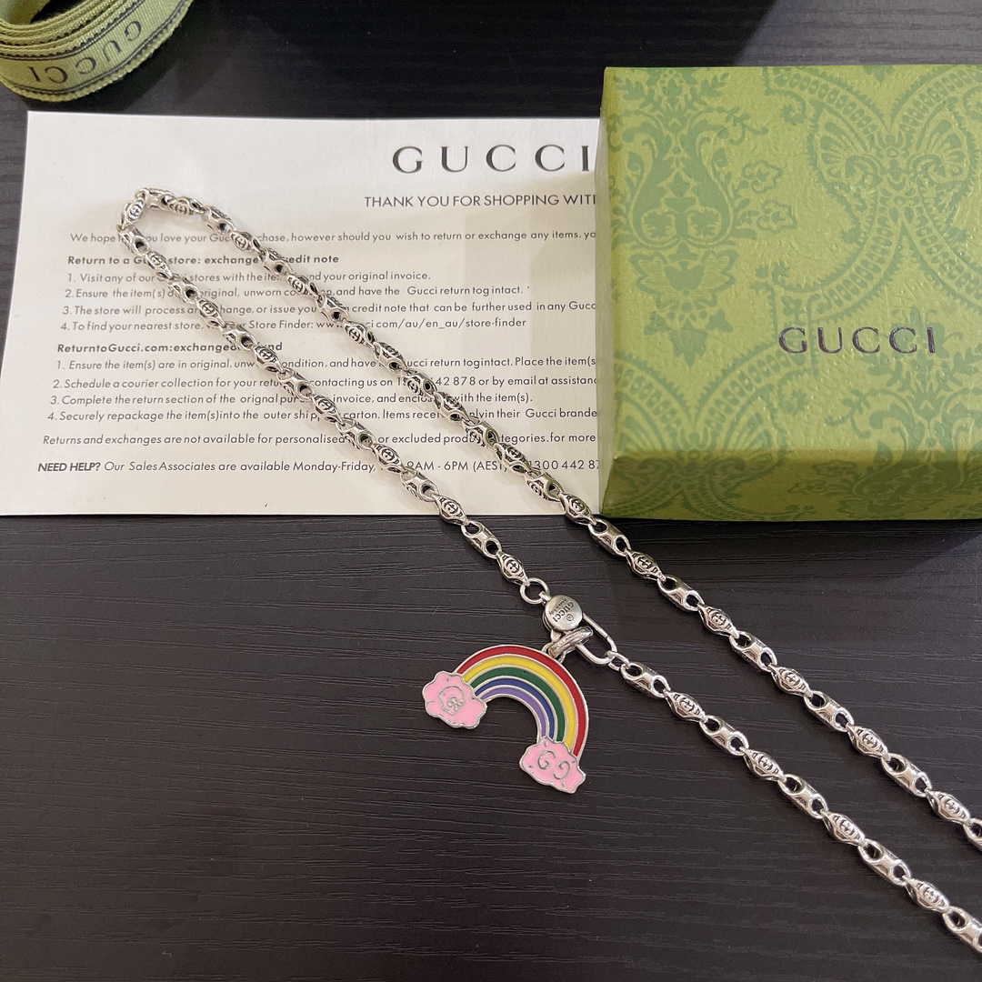Gucci rainbow necklace