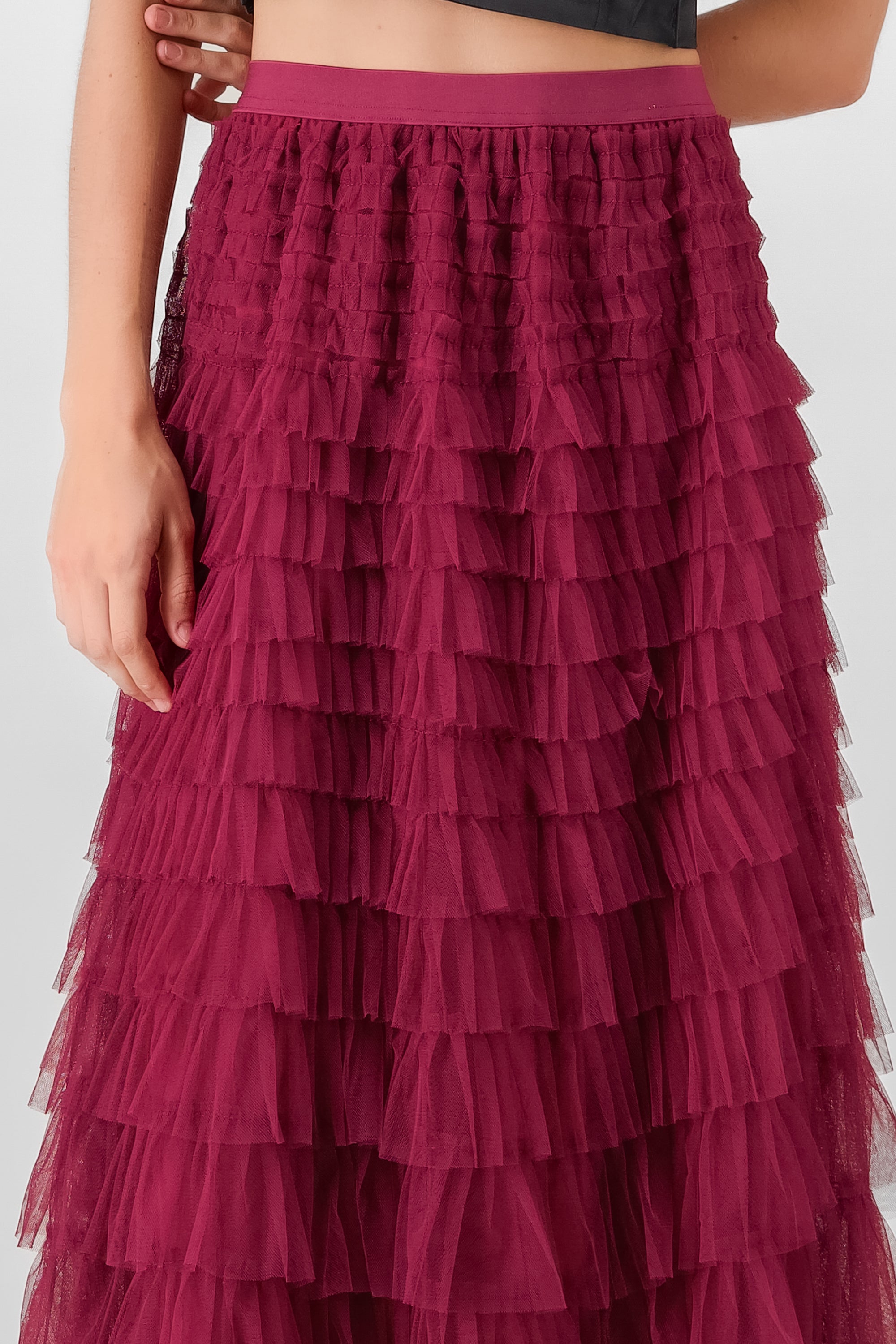 Ruffles Midi Skirt
