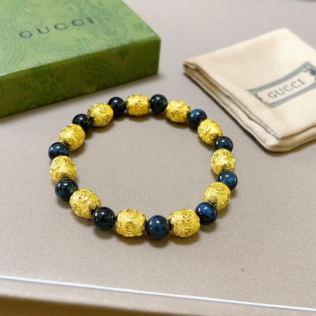 Gucci Blue Tiger Eye Bracelet