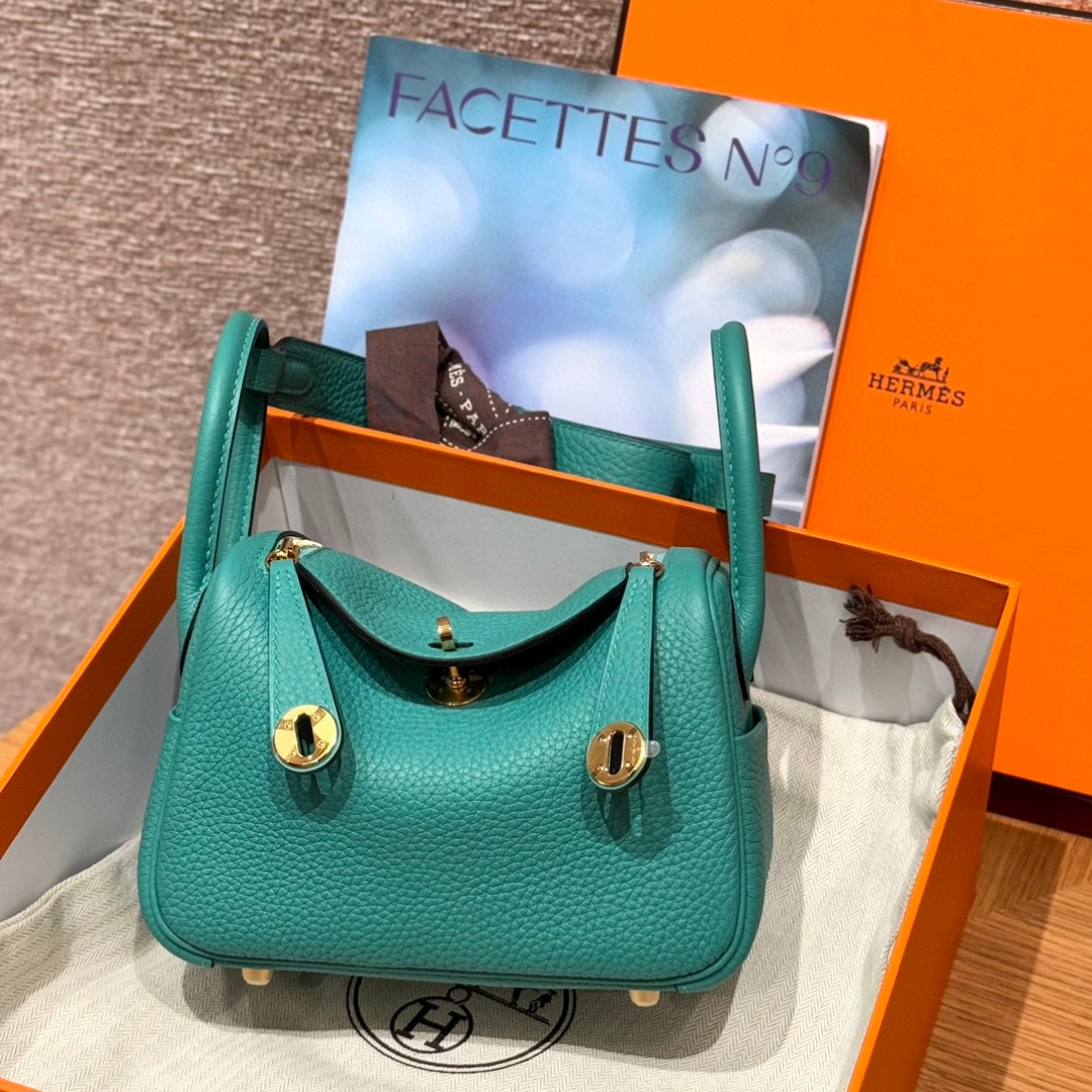 Hermès Lindy U1Vert verone handbag (handmade to order)