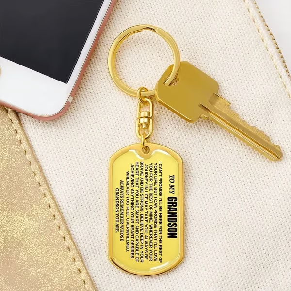 🎁Last Day 49%--🔥 To My Grandchildren - Remember Whose Grandchildren You Are - Unique Keychain 11 Reviews