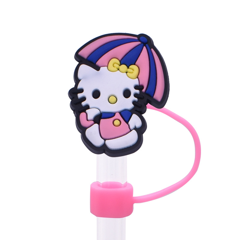 20 Styles Hellokitty Straw Covers Cap