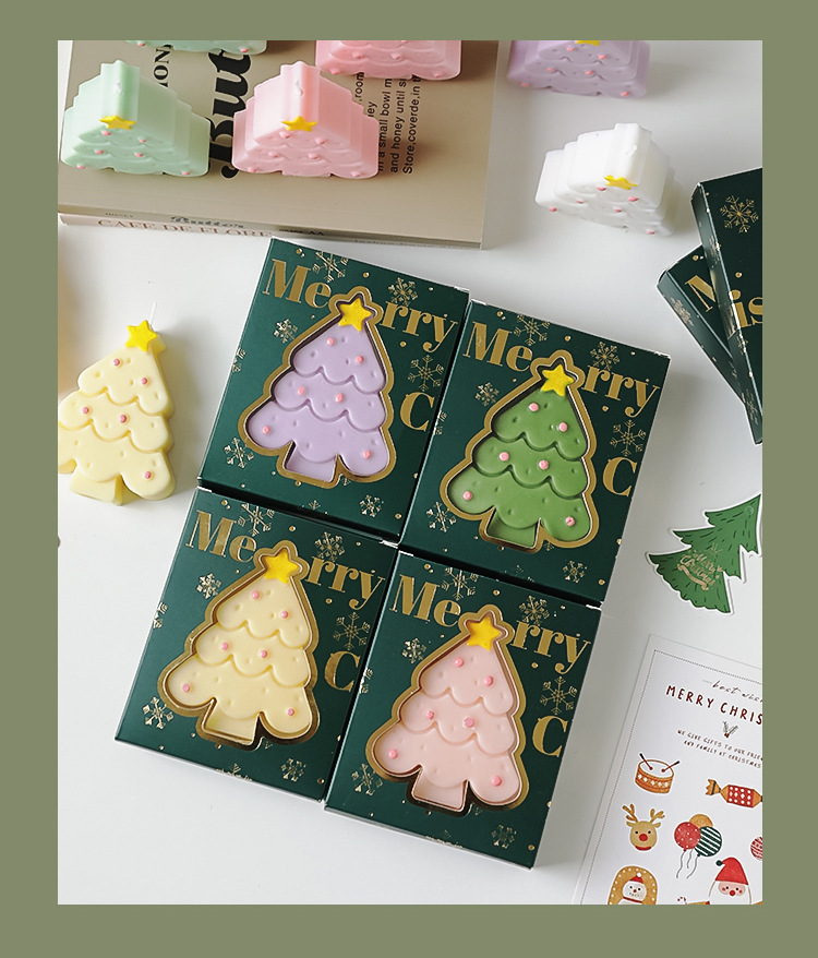 Christmas Aromatherapy candle wholesale Christmas tree decoration senior hand gift small gift Candle fragrance candle