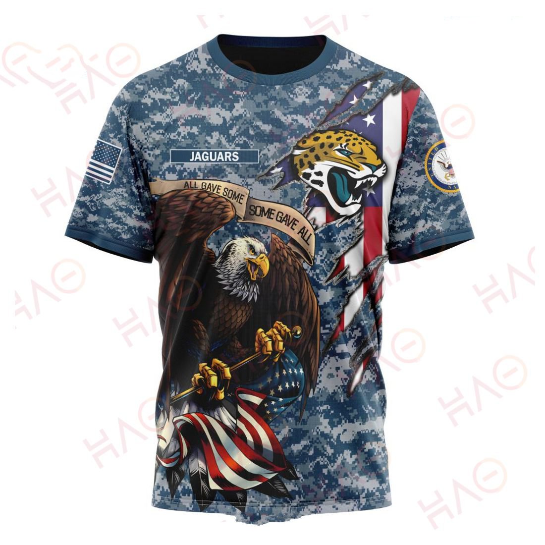 JACKSONVILLE JAGUARS 3D HOODIE US NAVY VETERANS