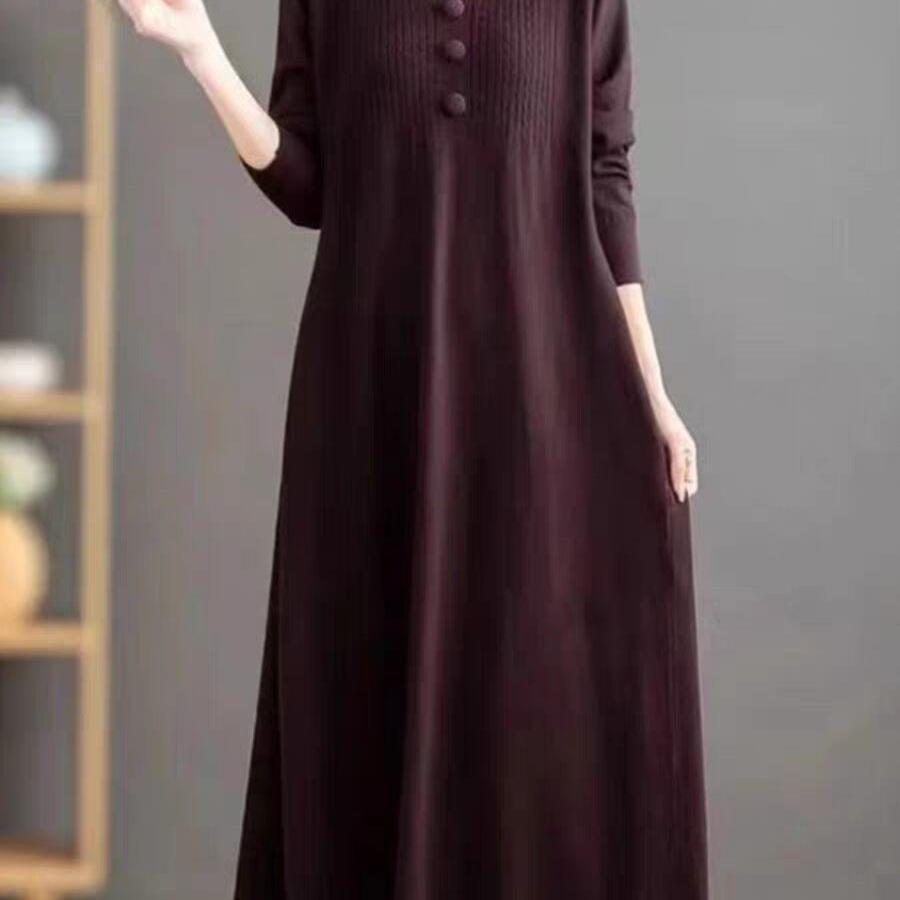 Autumn and Winter New Knitted Wool Dress for Women