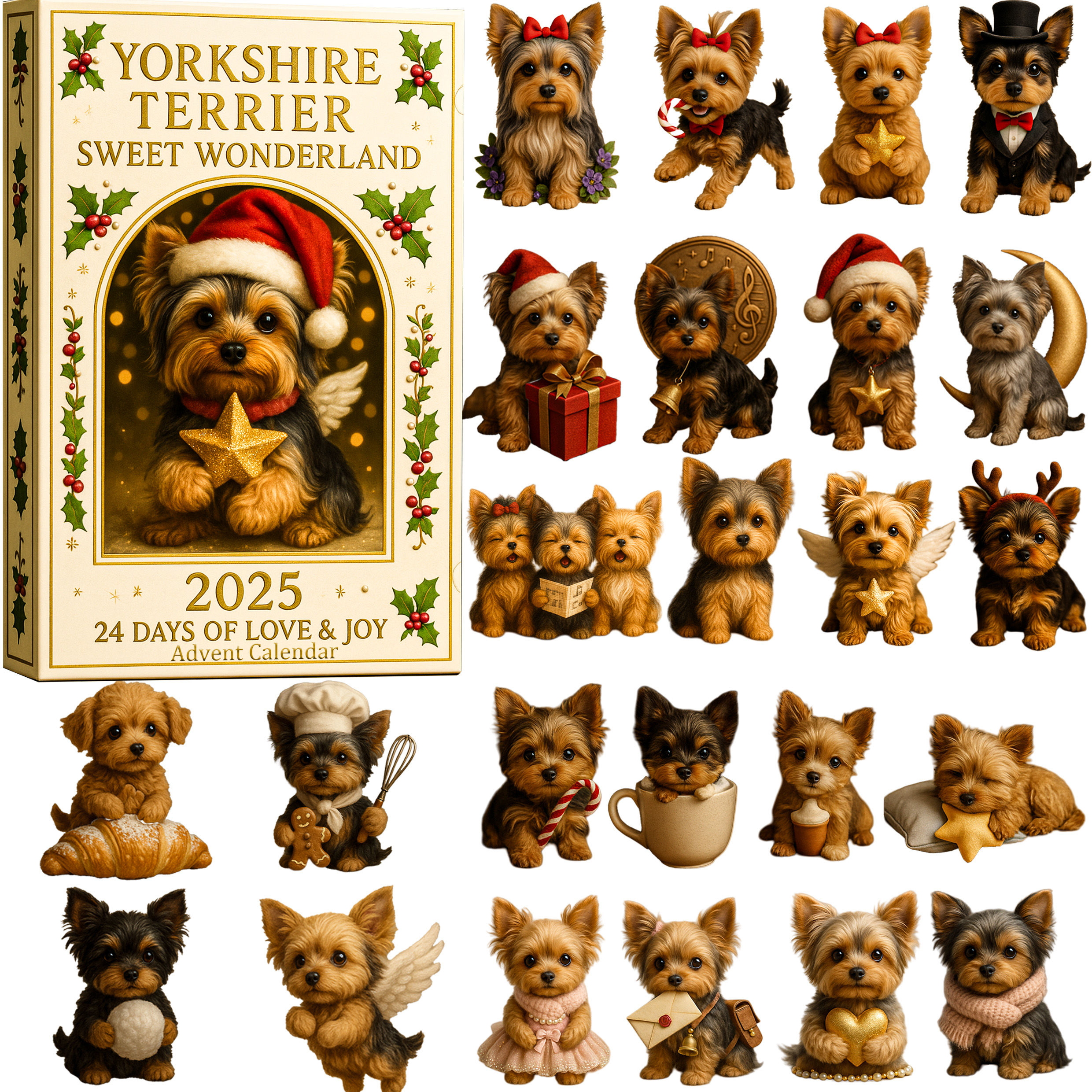 Yorkshire Terrier Sweet Wonderland  Advent Calendar 2025