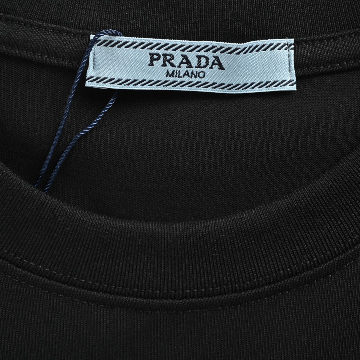 Prada 25ss handbag man letter print short sleeve