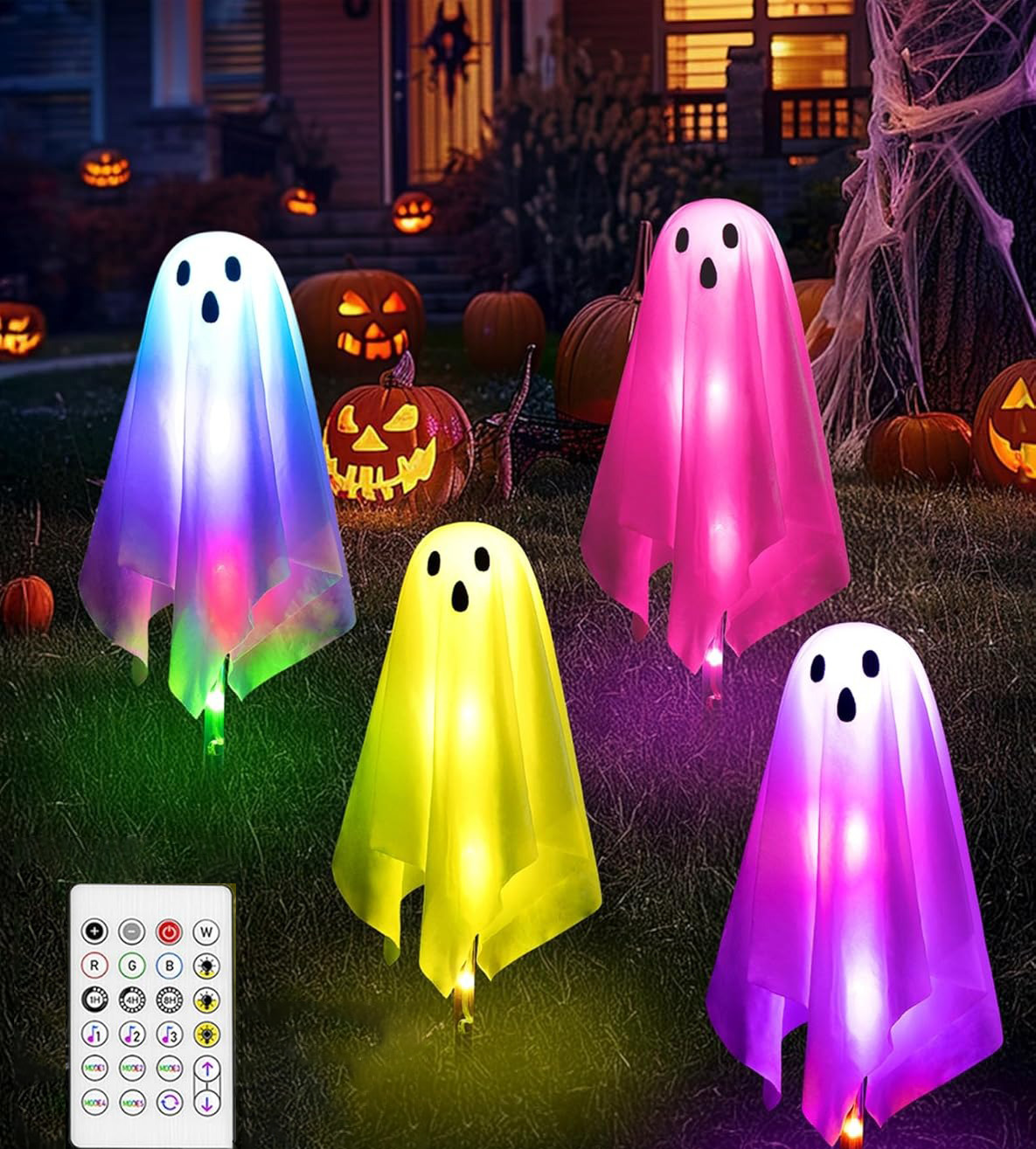 ⚡Flash Sale⚡Halloween Ghost Pathway Lights Decorations Outdoor