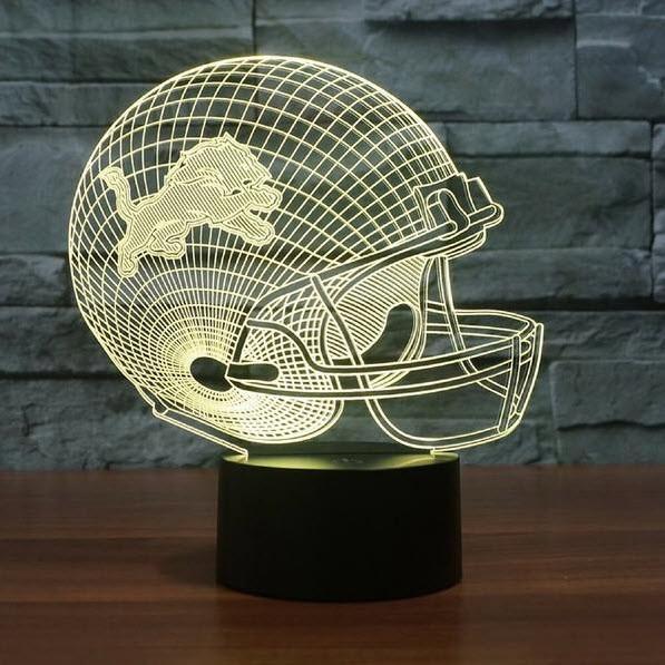 DETROIT LIONS 3D LED LIGHT LAMP