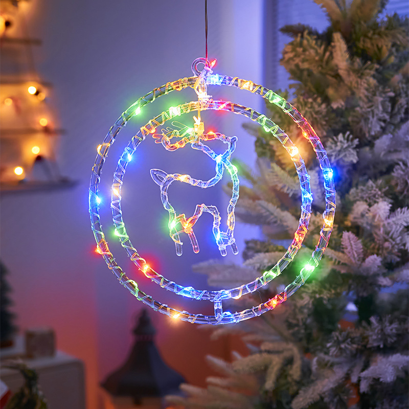 🎄🎅 15.74 in Large Size Rotatable 3D Waterproof Christmas LED Lights Decoration - USB + Remote Control