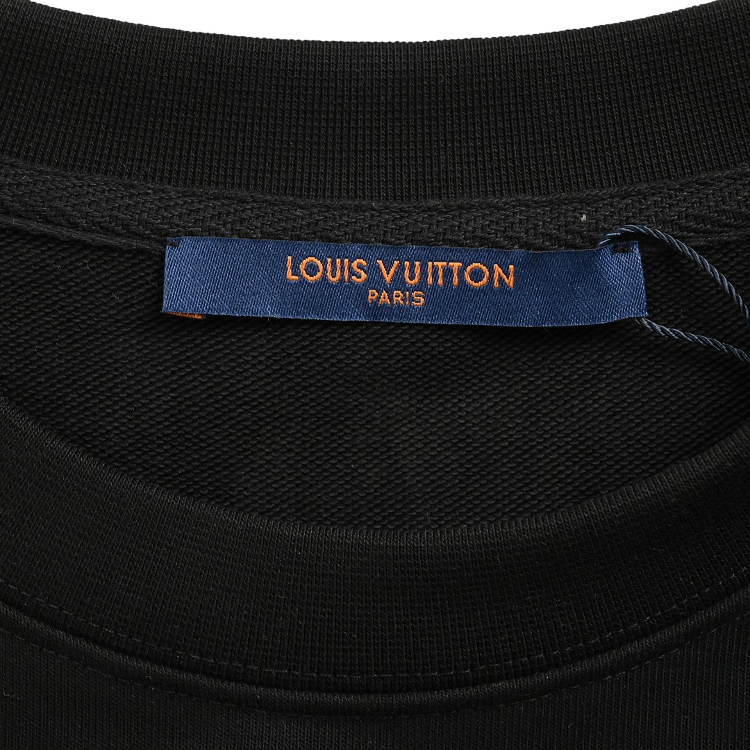 Louis Vuitton 24Fw monogram graffiti print crew neck sweatshirt