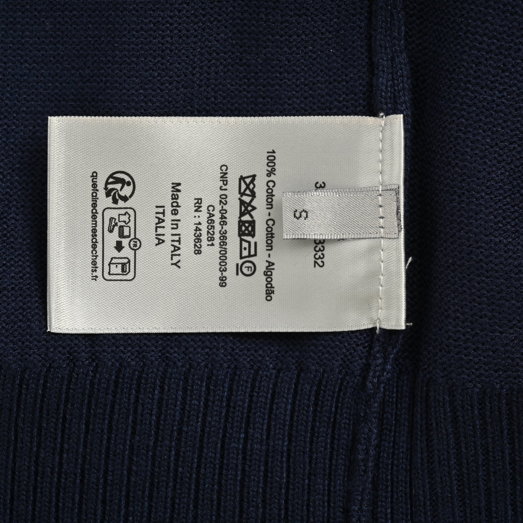 Dior 24Fw 1947 embroidered lettering logo crew neck sweater