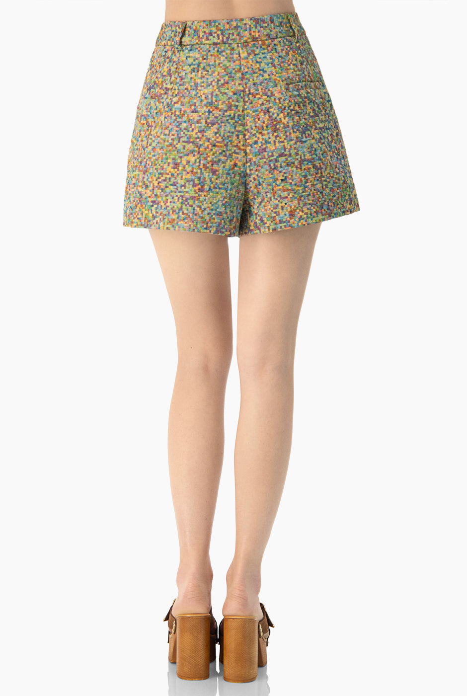 Short sastreado multicolor