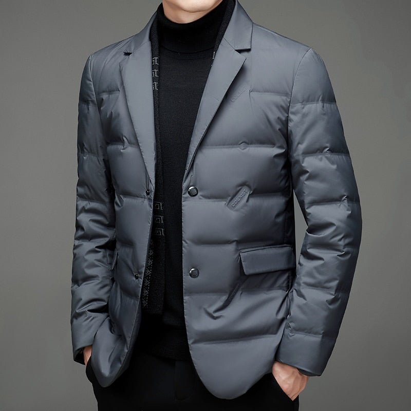 Fashionable insulated men's blazer