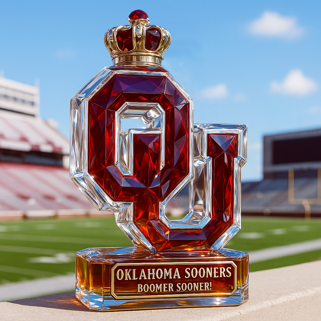 University of Oklahoma Sooners Whiskey Bottle